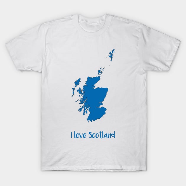 I love Scotland T-Shirt by MacPean